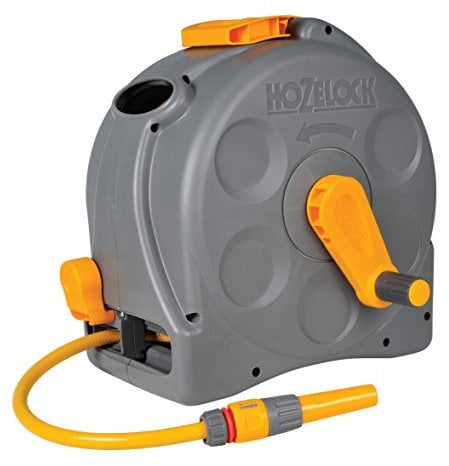 Hozelock - Carrete compacto Compact Reel con 25 m de manguera y todos los accesorios - listo para su uso