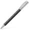 Faber-Castell 148900 - Drehkugelschreiber AMBITION Edelharz Rhombus, Mine: B, inklusive Geschenkverpackung, Schaftfarbe: schwarz/silber