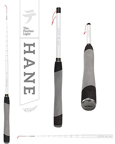 Tenkara USA HANE™ Angelrute zum Fliegenfischen mit Etui, super kompakt für kleine und mittelgroße Fische – Ultra-tragbar, Kohlefaser, leicht (330 cm)