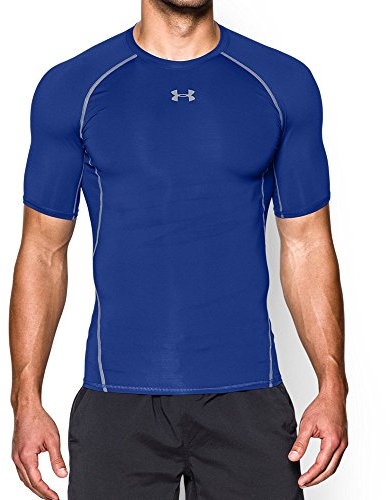 Under Armour Men UA HeatGear Short Sleeve, Compression Undershirt for Exercise, Men's Gym Top with HeatGear Fabric