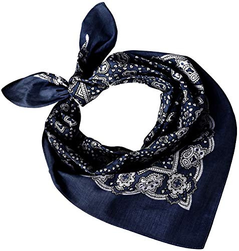 Tobeni Damen Herren Halstuch Bandana Nickituch Kopftuch Baumwolle Unisex | 100% Baumwolle 54x54 cm – Für Damen, Herren & Kinder – Klassisches Kopftuch Bunt – Modisches Textil-Accessoire & Geschenk