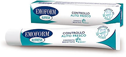 Emoform Alifresh Zahnpasta Kontrolle für frische Alito, Minze, 75 ml