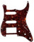 Musiclily HSS 11 Löcher Strat Schlagbrett Pickguard für Fender American/Mexican Standard Stratocaster Modern Style E-Gitarre,4 lagig Tortoise Shell