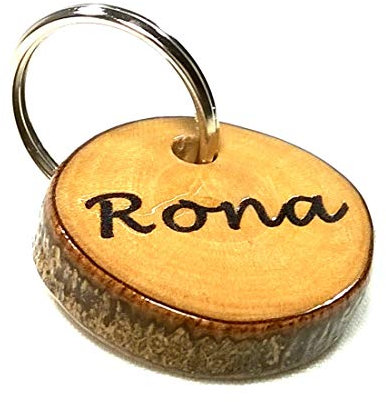 Original Placa para Perro o Gato de Olivo Español - Chapa Identificativa Artesanal Grabada y Personalizada con Nombre y Teléfono - Calidad Duradera y Cómoda - Talla Pequeña, Mediana y Grande