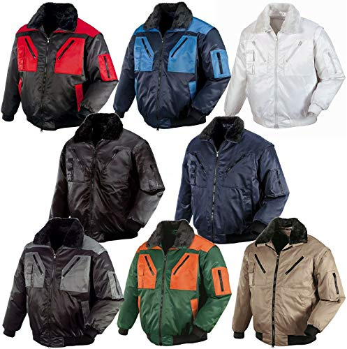 teXXor Piloten Oslo Arbeitsjacke mit abnehmbaren Ärmeln, 3XL, weiß, 4175