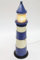 point home Design-Schrank Leuchtturm mit Licht, Retro, blau, 125cm
