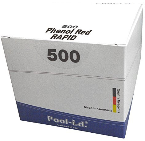 500 Rapid Testtabletten pH-Wert Phenol Red, Phenol Rot