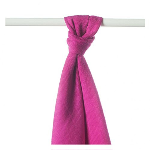 XKKO BMB090005A Bambus Windeltücher zum Wickeln, beim Stillen, als Unterlage oder leichte Decke, Windeln 90 x 100 cm, violett