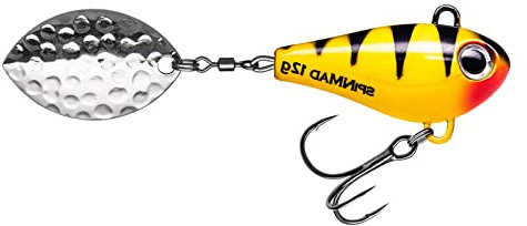 SpinMad Jigmaster 12g Jigspinner - Bleikopf Spinner, Farbe Lieblingsköder:Lemon Tiger