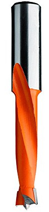 CMT 311.082.12 Two Flute Dowel Drill, 8.2mm (21/64-Inch) Diameter, 10x30mm Shank, Left-Hand Rotation