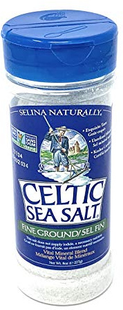 Celtic Sea Salt Fine Ground 8 Ounce Shaker, Great for Cooking & Baking, Pickling or Finishing, Gluten Free, Kosher, Paleo-Friendly | Unprocessed Whole Salt, No Additives, Non-GMO Verified, Kosher Certified, , Gently Milled for Table and Pantry