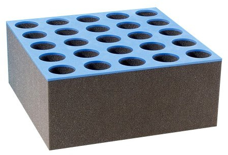 Adam Hall 19 Parts RACK INLAY 06 MICROPHONE - Mikrofon Schaumstoffeinlage | für 6HE Rackschublade