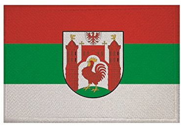 U24 Aufnäher Frankfurt an der Oder Fahne Flagge Aufbügler Patch 9 x 6 cm