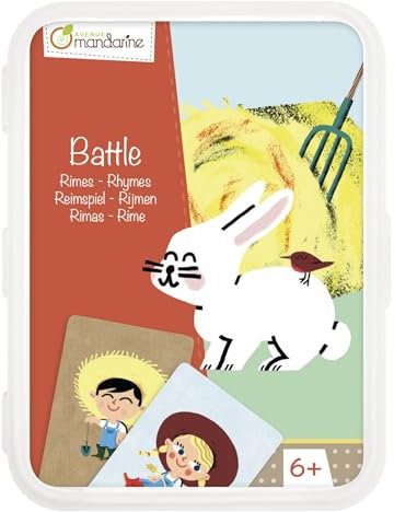 MY MANDARINE CO103O - Kartenspiel, Wettkampf/Reimspiel, 42 Karten, für 2 bis 5 Spieler, ab 6 Jahren, 1 Stück