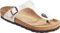 Birkenstock Classic Gizeh Birko-Flor Damen Zehentrenner, Elfenbein (Graceful Pearl White/Antique Lace), 42 EU