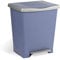 Tatay Cubo de Pedal Millenium, 23L de Capacidad, Apertura a Pedal, de Polipropileno, Libre de BPA, Bolsa Basura 30L. Color Azul. Medidas 33.5 x 30 x 39cm