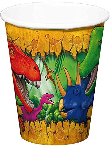 Folat Gobelets pour fête Motif Dinosaure, Lot de 6