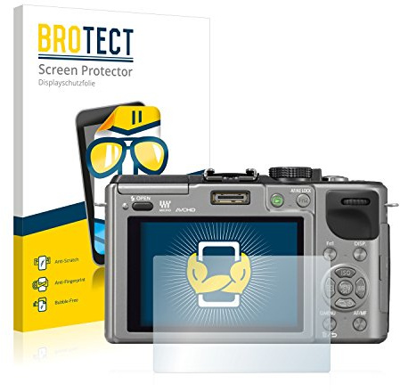 BROTECT 2 Stück Schutzfolie für Panasonic Lumix DMC-GX1 Displayschutz Folie Made in Germany, Ultra-Klar