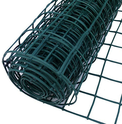 Plastic Mesh Fencing | 1m x 25m | 50mm Holes | Green | Plastic Garden Fencing Mesh, Netting For Garden Fences, Plant Support, Tree Guards, Reusable Plastic Mesh For Climbing Plants, Vegetables, Pets