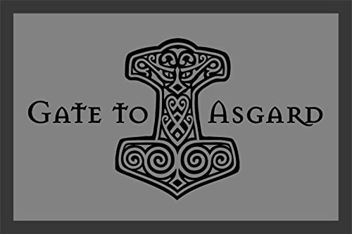 Close Up Gate to Asgard Fußmatte, 40x60 cm, mit Rutschfester Gummirückseite