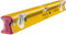 STABILA Wasserwaage Type R 300, 61 cm, verwindungssteifes Alu-R-Profil, 1 Horizontal-Libelle, 2 Vertikal-Libellen, stoßdämpfende Endkappen, integrierte Rutsch-Stopper, Made in Germany, Gelb