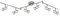 Trango 6-flammig LED Deckenleuchte 2000-068-5W inkl. 6x 5 Watt GU10 LED Leuchtmittel 3000K warmweiß I Deckenspots I Spots I Deckenstrahler mit Gelenken