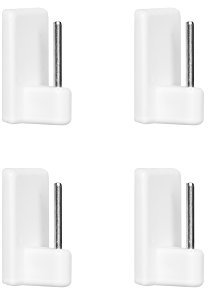 Lichtblick KH.04.01 Klebehaken für Vitragestange 4 Stück - Weiß