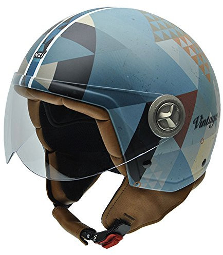NZI Zeta Graphics Motorradhelm, Bunt Dreiecke, XL