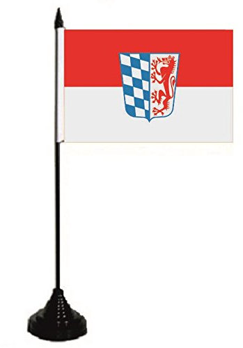 U24 Tischflagge Niederbayern Fahne Flagge Tischfahne 10 x 15 cm