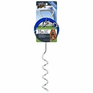 Westminster Pet Products pour Animal Domestique Expert 15 'Cable & 40,6 cm Spirale Tire-Bouchon Piquet, Taille Variable