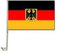 Bandera para coche de Alemania con águila 30 x 40 cm – bandera de ventana para aficionados