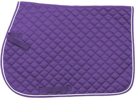 Equitare Square Quilted Cotton Comfort English Saddle Pad - Purple