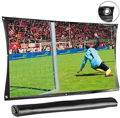 SceneLights Technologies Beamer Leinwand faltbar: Portable Leinwand Cinema 305 cm (120) Diagonale (Faltleinwand, Videoleinwand, PS4)