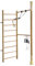 Kletterdschungel Holz Sprossenwand Indoor Sportgerät mit Reck (265 x 83 cm mit 10 Sprossen + individuelle Stütze im Raum)