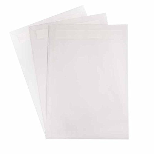 Paper24 50 C4 Versandtaschen,Briefhüllen, Briefumschläge,Transparent 32,2 x 22,8 cm 322 x 228 mm mit Haftklebung