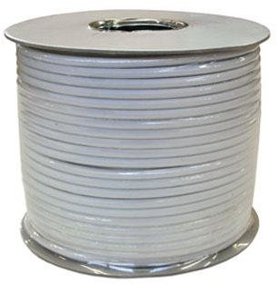 Philex RG6 - Cable coaxial de 100 m para televisión Digital por satélite y Sky, Color Blanco