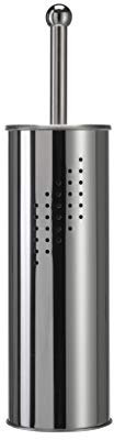 Croydex AJ400241 Freestanding Stainless Steel Polished Finish Toilet Brush and Holder