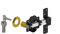 Gatemate 1491116 Shoot P12 Type 2 Single Rim Lock, Black, 70mm