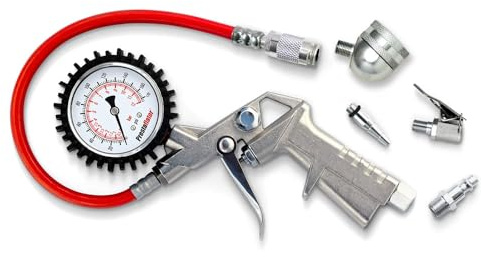 Prestacycle Prestaflator - Inflador de llantas de bicicleta - Herramienta de compresor de aire Presta y Schrader (Pro Analog)