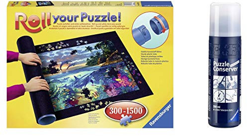 Outletdelocio Pack Puzzle Roll 1500 Piezas. Tapete Universal para Transportar/Guardar Puzzles + Pegamento/Conserver