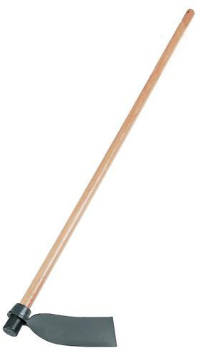 1350mm Digging Hoe - Forged Head, Hardwood Handle - Turn Over Soil, Gardening