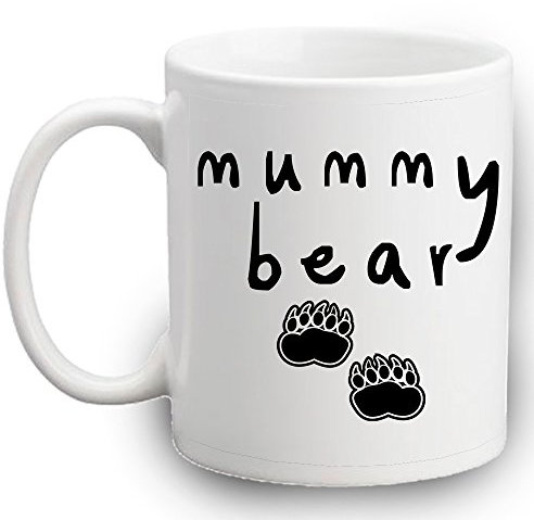 LULAH BLU Mummy Bear Mug | Coffee Tea Cup | Cute New Mum Gift | Mum To Be Present