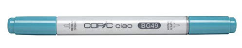 COPIC Ciao Marker Typ BG - 49, Duck Blue, vielseitiger Layoutmarker, mit einer mittelbreiten und einer Brush-Spitze