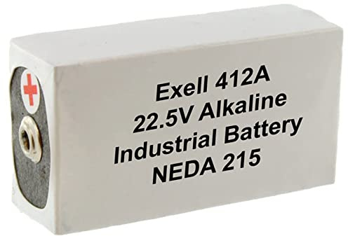 Exell Battery Batería alcalina 412A 22.5V compatible con galvanómetro, multímetro militar AN/URM-105, Simpson 269AF, Ray-0-Vac 516, 15F20, 215, 412, 412A, A412, B122, BA 261/U, BLR-122, BLR122, ML.