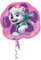 Amscan 3426901 - SuperShape Folienballon Paw Patrol Girls, circa 63 x 58 cm, Skye und Everest, Geburtstag, Heliumballon