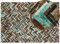 Trendy Teppich bunt Kuhfell Zig-zag Muster 160 x 230 cm Amasya