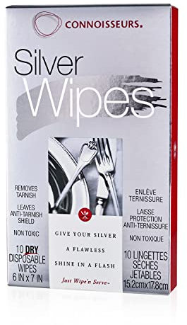Connoisseurs Silver Wipes, 10 Count by Connoisseurs, 1 unità (Confezione da 1)
