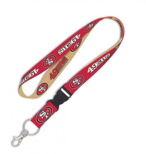 Wincraft NFL Schlüsselband Lanyard 2,50 cm breit San Francisco 49ers