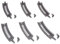 FALLER 222543 - 6 Auffahrtsteile, gebogen Radius 2, 8-7/8