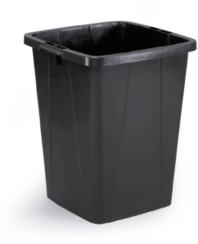 Durable Durabin Abfalleimer / Wertstofftonne 90 Liter, mit Tragegriffen, schwarz, 1800474221